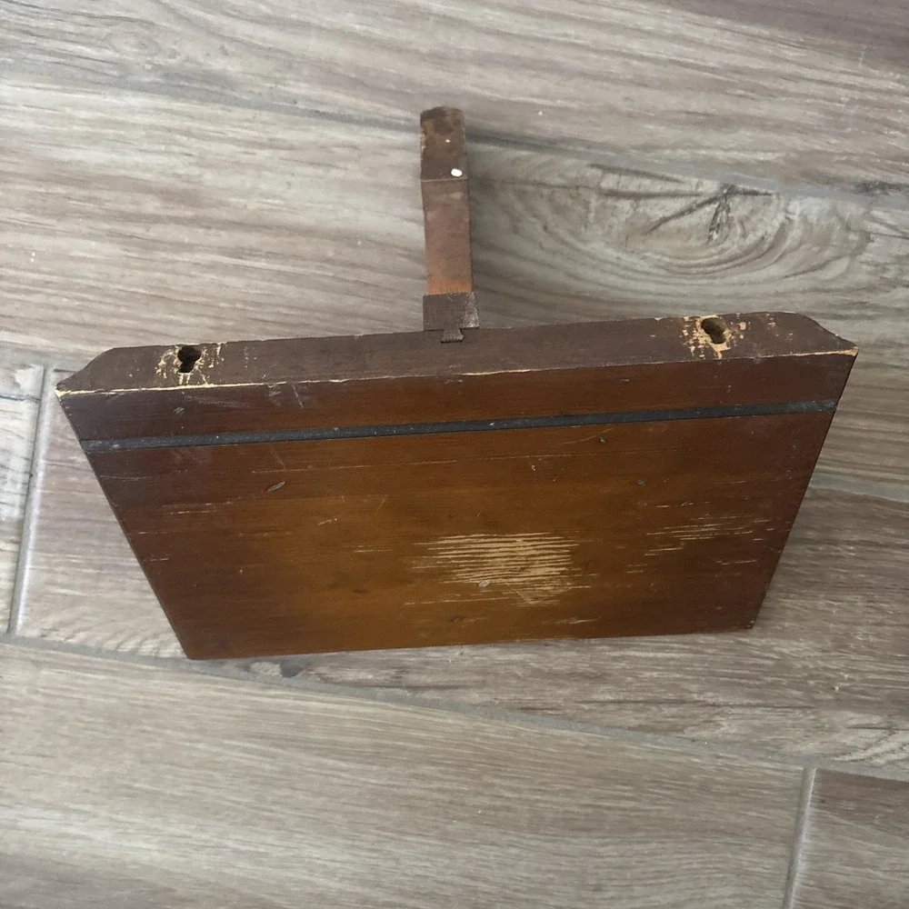Vintage Solid Wood Wall Shelf Open Face Mid Century‎ Style 12